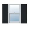 14"W x 38"H Lifetime Vinyl, TailorMade Four Board Joined (2 Batten), Board-n-Batten Shutters, w/Shutter-Loks (Per Pair), Black view 1