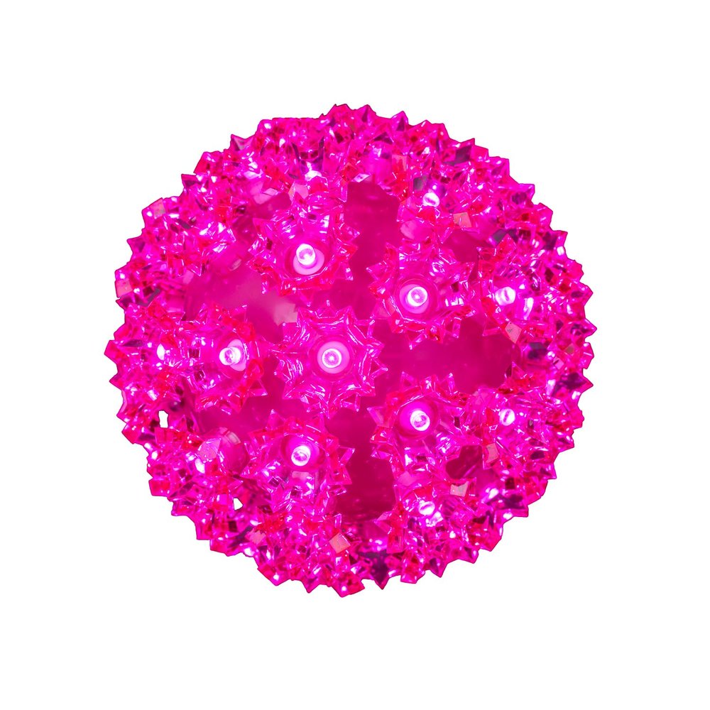 Novelty Lights LED 6in 50 Light Pink Starlight Sphere, Ornament Ball Light