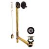 Westbrass D324-20G-12 22-1/2" Brass Bath Waste & Overflow Assembly with Trip Lever and Beehive Strainer Grid Drain, Oil Rubbed Bronze view 1