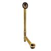 Westbrass D324-20G-12 22-1/2" Brass Bath Waste & Overflow Assembly with Trip Lever and Beehive Strainer Grid Drain, Oil Rubbed Bronze view 4