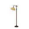 WERFACTORY Tiffany Floor Lamp Cream Amber Stained Glass Bead Arched Lamp view 4