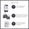 Conair Universal Travel Adapter with USB, European Plug Adapter with Surge Protection, All-in-One Travel Adapter Worldwide view 3