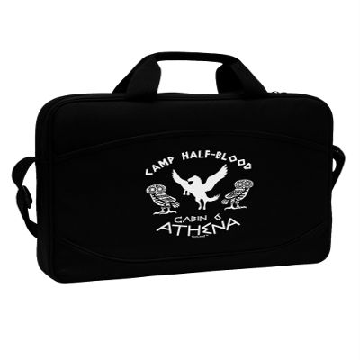 TooLoud Camp Half Blood Cabin 6 Athena 15" Dark Laptop/Tablet Case Bag