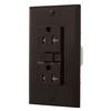 Eaton TRAFGF20B AF, Arc Fault/GF, Ground Fault Dual -Purpose, Duplex Receptacle with wallplate 20A 125V BR view 1