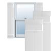 Ekena Millwork 10 3/4"W x 34"H True Fit PVC Two Board Joined Board-n-Batten Shutters, Unfinished (Per Pair - Hardware Not Included) view 1