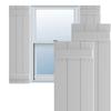 Ekena Millwork 16 1/8"W x 36"H True Fit PVC Three Board Joined Board-n-Batten Shutters, Primed (Per Pair - Hardware Not Included) view 1
