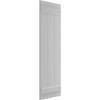 Ekena Millwork 16 1/8"W x 36"H True Fit PVC Three Board Joined Board-n-Batten Shutters, Primed (Per Pair - Hardware Not Included) view 2