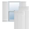 Ekena Millwork 16 1/8"W x 64"H True Fit PVC Three Board Joined Board-n-Batten Shutters, Unfinished (Per Pair - Hardware Not Included) view 1