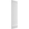 Ekena Millwork 16 1/8"W x 64"H True Fit PVC Three Board Joined Board-n-Batten Shutters, Unfinished (Per Pair - Hardware Not Included) view 2