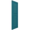 12"W x 34"H True Fit PVC Two Equal Raised Panel Shutters, Raisin Brown (Per Pair - Hardware Not Included) view 3