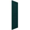 18"W x 27"H True Fit PVC Two Equal Raised Panel Shutters, Thermal Green (Per Pair - Hardware Not Included) view 4