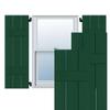 Ekena Millwork RWB12X034CGP Exterior Three Board Real Wood Pine Board-N-Batten Shutters (Per Pair), Chrome Green, 12" W x 34" H view 1