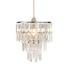 FlavorThings Modern Chandelier Faux Crystal Fixture Pendant Ceiling Lamp Shade,W10.25 X H11.5 (Without Light Cord Kit, Crystal) view 2