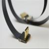 Permanent FPV Flat Slim Thin Cable Mini HDMI 90 Degree Angle to Standard Full Normal HDMI for Canon 5D3 5D2 Panasonic lumix GH3 GH2 Sony nex 5N 5T 5R 7N 90degree DJI Black 50CM view 4