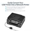 StarTech 1-Port USB 2.0 Network Print Server, 10/100Mbps, TAA (PM1115U2) view 2