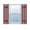 12"W x 33"H Lifetime Vinyl, TailorMade Three Board Spaced (2 Batten), Board-n-Batten Shutters, w/Shutter-Loks (Per Pair), Wineberry view 1
