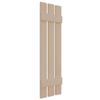12"W x 44"H Lifetime Vinyl, TailorMade Three Board Spaced (2 Batten), Board-n-Batten Shutters, w/Shutter-Loks (Per Pair), Wicker view 3
