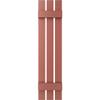 12"W x 44"H Lifetime Vinyl, TailorMade Three Board Spaced (2 Batten), Board-n-Batten Shutters, w/Shutter-Loks (Per Pair), Burgundy Red view 2