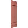 12"W x 44"H Lifetime Vinyl, TailorMade Three Board Spaced (2 Batten), Board-n-Batten Shutters, w/Shutter-Loks (Per Pair), Burgundy Red view 3
