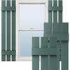 12"W x 48"H Lifetime Vinyl, TailorMade Three Board Spaced (2 Batten), Board-n-Batten Shutters, w/Shutter-Loks (Per Pair), Forest Green view 1