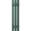 12"W x 48"H Lifetime Vinyl, TailorMade Three Board Spaced (2 Batten), Board-n-Batten Shutters, w/Shutter-Loks (Per Pair), Forest Green view 2
