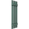12"W x 48"H Lifetime Vinyl, TailorMade Three Board Spaced (2 Batten), Board-n-Batten Shutters, w/Shutter-Loks (Per Pair), Forest Green view 3
