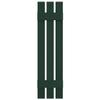 12"W x 53"H Lifetime Vinyl, TailorMade Three Board Spaced (2 Batten), Board-n-Batten Shutters, w/Shutter-Loks (Per Pair), Midnight Green view 2