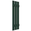 12"W x 53"H Lifetime Vinyl, TailorMade Three Board Spaced (2 Batten), Board-n-Batten Shutters, w/Shutter-Loks (Per Pair), Midnight Green view 3