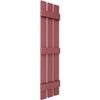 12"W x 56"H Lifetime Vinyl, TailorMade Three Board Spaced (3 Batten), Board-n-Batten Shutters, w/Shutter-Loks (Per Pair), Wineberry view 3