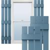 12"W x 58"H Lifetime Vinyl, TailorMade Three Board Spaced (3 Batten), Board-n-Batten Shutters, w/Shutter-Loks (Per Pair), Classic Blue view 1