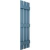12"W x 58"H Lifetime Vinyl, TailorMade Three Board Spaced (3 Batten), Board-n-Batten Shutters, w/Shutter-Loks (Per Pair), Classic Blue view 3