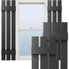Ekena Millwork Lifetime Vinyl LS3S12X03500BL Standard Three Board Spaced, Board-n-Batten Vinyl Shutters, w/Installation Shutter-Lok's & Matching Screws (Per Pair), 12"W x 35"H, Black view 1