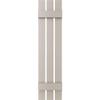 12"W x 39"H Lifetime Vinyl, Standard Three Board Spaced, Board-n-Batten Shutters, w/Installation Shutter-Lok's & Matching Screws (Per Pair), Clay view 2