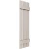 12"W x 39"H Lifetime Vinyl, Standard Three Board Spaced, Board-n-Batten Shutters, w/Installation Shutter-Lok's & Matching Screws (Per Pair), Clay view 3