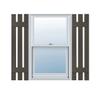Ekena Millwork Lifetime Vinyl LS3S12X03900MS Standard Three Board Spaced, Board-n-Batten Vinyl Shutters, w/Installation Shutter-Lok's & Matching Screws (Per Pair), 12"W x 39"H, Musket Brown view 1