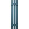 12"W x 51"H Lifetime Vinyl, Standard Three Board Spaced, Board-n-Batten Shutters, w/Installation Shutter-Lok's & Matching Screws (Per Pair), Midnight Blue view 2