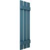 12"W x 51"H Lifetime Vinyl, Standard Three Board Spaced, Board-n-Batten Shutters, w/Installation Shutter-Lok's & Matching Screws (Per Pair), Midnight Blue view 3