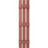 Ekena Millwork Lifetime Vinyl LS3S12X05900RD Standard Three Board Spaced, Board-n-Batten Vinyl Shutters, w/Installation Shutter-Lok's & Matching Screws (Per Pair), 12'W x 59'H, Burgundy Red view 2