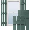 12"W x 63"H Lifetime Vinyl, Standard Three Board Spaced, Board-n-Batten Shutters, w/Installation Shutter-Lok's & Matching Screws (Per Pair), Forest Green view 1