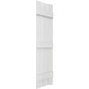 Ekena Millwork Lifetime Vinyl LS3S12X06300WH Standard Three Board Spaced, Board-n-Batten Vinyl Shutters, w/Installation Shutter-Lok's & Matching Screws (Per Pair), 12"W x 63"H, White view 3