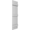 Ekena Millwork Lifetime Vinyl LS3S12X06300PG Standard Three Board Spaced, Board-n-Batten Vinyl Shutters, w/Installation Shutter-Lok's & Matching Screws (Per Pair), 12"W x 63"H, Paintable view 3