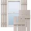 12"W x 80"H Lifetime Vinyl, Standard Three Board Spaced, Board-n-Batten Shutters, w/Installation Shutter-Lok's & Matching Screws (Per Pair), Clay view 1