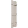 12"W x 80"H Lifetime Vinyl, Standard Three Board Spaced, Board-n-Batten Shutters, w/Installation Shutter-Lok's & Matching Screws (Per Pair), Clay view 3