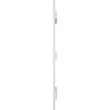 12"W x 80"H Lifetime Vinyl, Standard Three Board Spaced, Board-n-Batten Shutters, w/Installation Shutter-Lok's & Matching Screws (Per Pair), White view 4