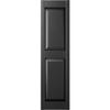 Ekena Millwork Lifetime Vinyl LP2S12X03100BL Standard Two Equal Panel Vinyls, Raised Panel Vinyl Shutters, w/Installation Shutter-Lok's & Matching Screws (Per Pair), 12"W x 31"H, Black view 3