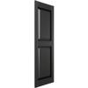 Ekena Millwork Lifetime Vinyl LP2S12X03100BL Standard Two Equal Panel Vinyls, Raised Panel Vinyl Shutters, w/Installation Shutter-Lok's & Matching Screws (Per Pair), 12"W x 31"H, Black view 4