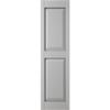 Ekena Millwork Lifetime Vinyl LP2S12X03100PG Standard Two Equal Panel Vinyls, Raised Panel Vinyl Shutters, w/Installation Shutter-Lok's & Matching Screws (Per Pair), 12"W x 31"H, Paintable view 2