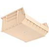 Beige Plastic Stacking Bin 16-1/2 x 14-3/4 x 7 - Lot of 6 view 2