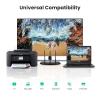 UGREEN RJ45 Coupler 2 Pack, Ethernet Extender 1000Mbps in Line Coupler Cat7 Cat6 Cat5e Cable Connector Ethernet Adapter Female to Female Black view 4