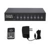 InstallerCCTV Video Quad Color 8CH Multiplexer, Remote Control and Free 1Amp Power Adapter view 2